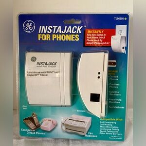 GE Instajack Instant Phone Jack Plug In TL26595 Base & Extension Unit NEW SEALED